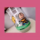 Vintage 90s Welch’s Peanuts #3 Let’s See If It Flies Glass Jelly Jar Charlie Brown and Sally