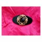 Vintage Glam 80s Elegant Acrylic Black Prism Ornate Brooch Pin