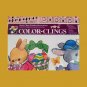 Vintage 90s Easter Bunny Theme Window Clings Decorations 1 LARGE sheet