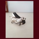 RARE Vintage PM Craftsman Silver Metal Dog Pipe Rest Holder