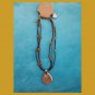 KC Boho Retro Earrings & Beaded Pendant Necklace Set NEW autumn fall colors