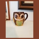 Groovy Retro Vintage Style Ceramic Owl Mug Coffee Cup 12 oz.