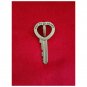 Vintage 90s KEY TO MY HEART #1 AUNT Silver Key Spinning Heart Trinket Keepsake Memento