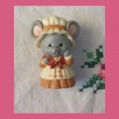 RUSS Vintage 80s I LOVE GRANDMA Country Mouse Miniature PVC Figure