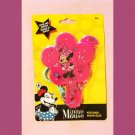 Disney Minnie Mouse Girl’s Pink Toy Comb & Mirror Keychain Set NIP