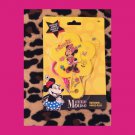 Disney Minnie Mouse Girl’s Yellow Toy Comb & Mirror Keychain Set NIP
