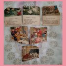 Vintage 6 piece Ephemera Antique Children’s Illustrations Clara M Burd arts & crafts