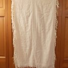 NWD Echo Oblong Fringed Scarf in Cream Nordstrom $38
