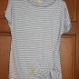 NWD Michael Kors Womens Striped Tie Front Shirt Size XS Nordstrom