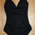NWD Tommy Bahama Pearl Shirred V-Neck One Piece Swimsuit Sz 4 Nordstrom $128