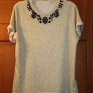 NWD Gibson Basic Rolled Sleeve Crew Neck Embellished Sweatshirt Nordstrom $95