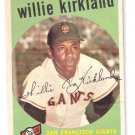 1959 Topps baseball #484 Willie Kirkland