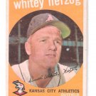 1959 Topps baseball #392 Whitey herzog