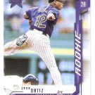 2001 Leaf Rookies and Stars #116 Jose Ortiz RC