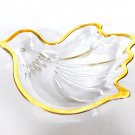 Mikasa Japan Golden Dove Sweet Dish Candy Nut Mints Crystal Glass Discontinued Made in Japan