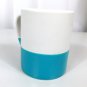 Starbucks Hand Dipped Siren Etched Coffee Mug 14 oz Blue White 2014