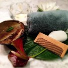 Natural handle  wood no static healthy close wide teeth massage wooden comb