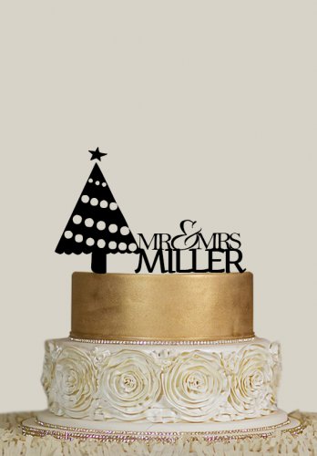 Custom wedding Cake Topper, Personalized Topper with last Name