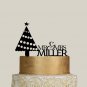 Custom wedding Cake Topper, Personalized Topper with last Name