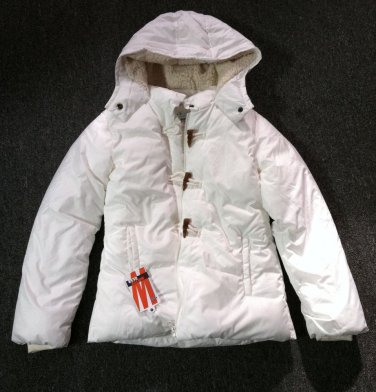 JUNIOR WINTER GEAR OLD NAVY WHITE JACKET COAT WATER RESISTANT WHITE XL 14 NWT