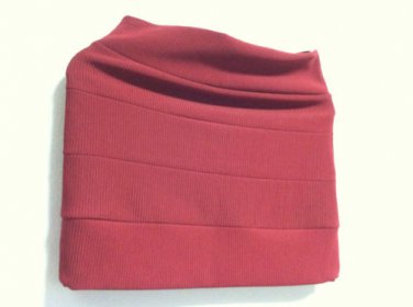 AGACI Mini Skirt Stretch Size Medium Red Wine Color Made In USA NWT