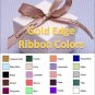 Personalized Favor Ribbons - Gold Edge - Width:3/8" Length:12" (Qty 25)