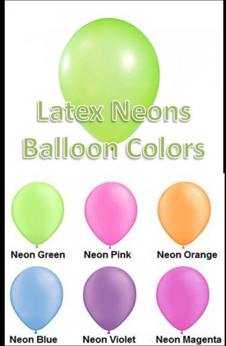 Latex Balloons - Neons