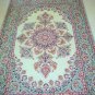 ORIENTAL HANDMADE RUG SILK & WOOL ISFAHAN SIGNED BY WEAVER