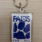 PAWS For All Animals Shelter Paw Print Key Chain Keychain