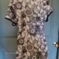 Belle du Jour Medium V-neck empire Shirt Cover-up Black Gray Purple