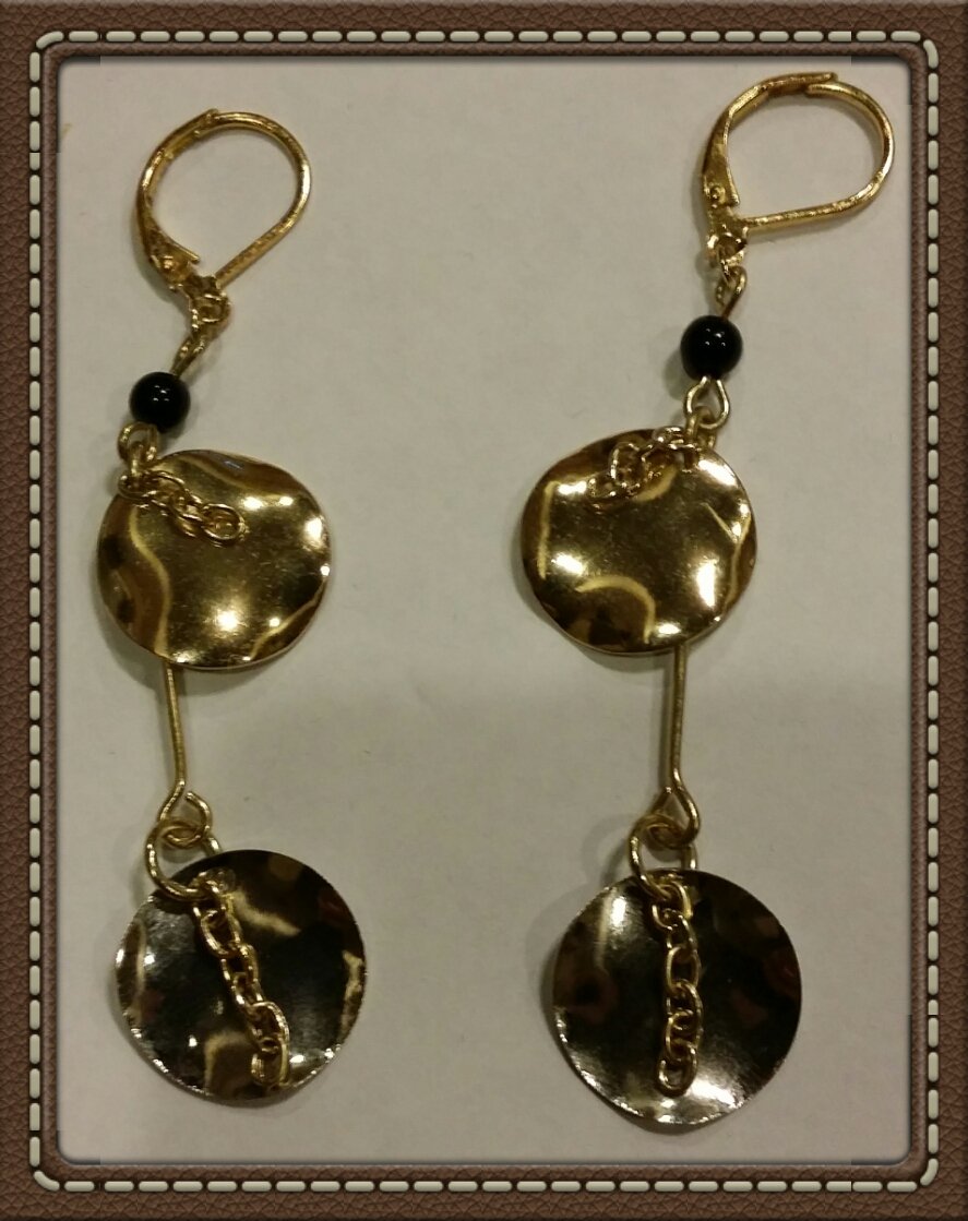 Gold & Silver Dangle Earrings