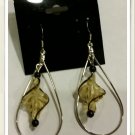 Yellow & Black Dangle Earrings