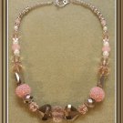 Chunky Pink & Silver Necklace
