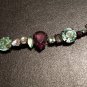 Purple & Green Rhinestone Bracelet