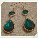 Green Dangle Earrings