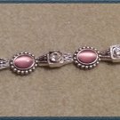 Pink Stone & Rhinestone Bracelet