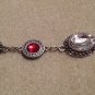 Red & Clear Rhinestone Bracelet