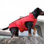 On Sale: (XS) Warm Dog Winter Jacket w/ Fleece Lining, 10", Red by DogBite