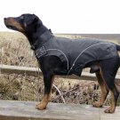 On Sale: (XXL) Warm Dog Winter Jacket w/ Fleece Lining 23-1/4", Black