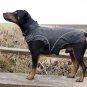 On Sale: (XXL) Warm Dog Winter Jacket w/ Fleece Lining 23-1/4", Black