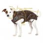On Sale: (S/M) Warm Dog Winter Jacket w/ Fleece Lining, 13-3/4", Brown
