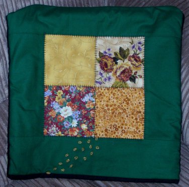 Green Beaded Quillow