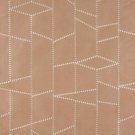 Light Brown Suede Upholstery Fabric By The Yard | Embroidered Stitched | Pattern #: B137