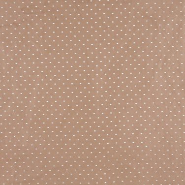 Light Brown Suede Upholstery Fabric By The Yard | Embroidered Dots | Pattern #: B153