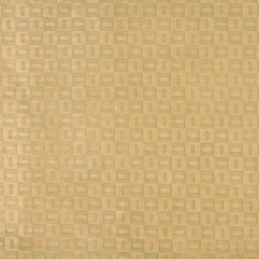 54"" B343 Beige, Geometric Squares and Ovals Microfiber Upholstery Fabric By The Yard