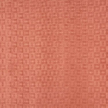 54"" B344 Orange, Geometric Squares and Ovals Microfiber Upholstery Fabric By The Yard
