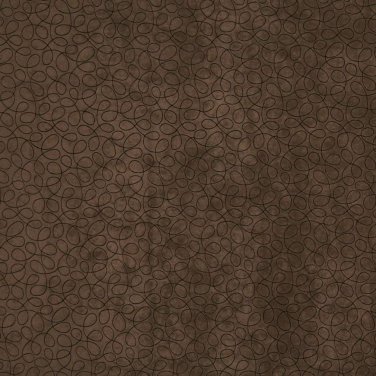 54"" B361 Brown, Abstract Curls Microfiber Upholstery Fabric By The Yard