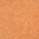 54"" B376 Orange, Abstract Indented Lines Microfiber Upholstery Fabric By The Yard