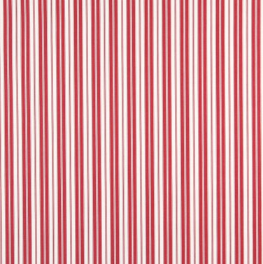 54"" B462 Red, Ticking Striped Indoor Outdoor Marine Scotchgard Acrylic Upholstery Fabric By The Yar