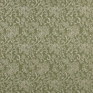 B604 Light Green, Contemporary Floral Jacquard Woven Upholstery Fabric By The Yard | 54"" Wide